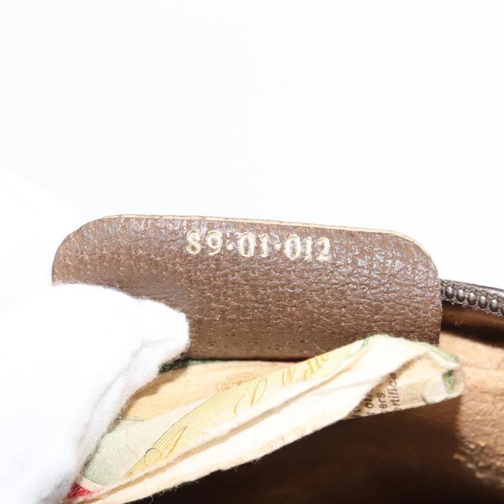 GUCCI GG Supreme Web Sherry Line Clutch Bag PVC Beige Gold 89 01 012 Auth BA7455 - Picture 12 of 16